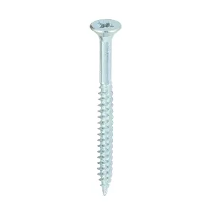 TIMCO Twin-Threaded Countersunk Silver Woodscrews - 8 x 2 (200pcs)