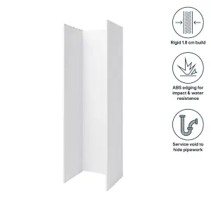 GoodHome Caraway Standard Appliance & larder End panel (H)2010mm (W)600mm, Pack of 2