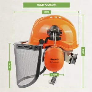 BLOSTM Chainsaw Safety Helmet With Visor