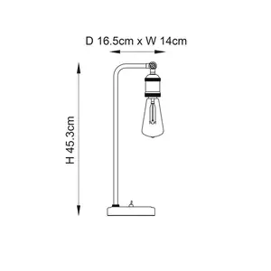 Moxee 45.3Cm Silver Arched Table Lamp Set (Set of 2)