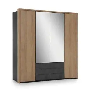 Multidecor 4 Door Mirrored Wardrobe Elegant & Spacious Storage Solution