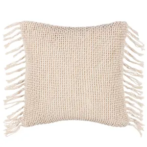 Yard Nimble Natural Knitted Indoor Cushion (L)45cm x (W)45cm