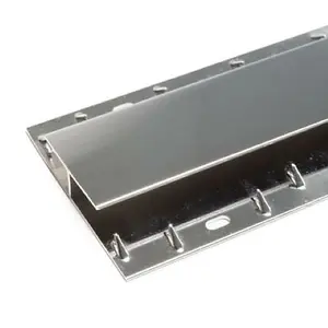 2.7m Superior Chrome Double Door Plate Threshold