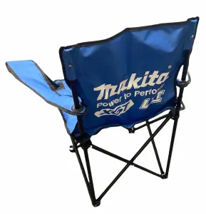 Makita LXT XGT Blue Folding Camping Chair Outdoor Garden Beach Fishing + Bag