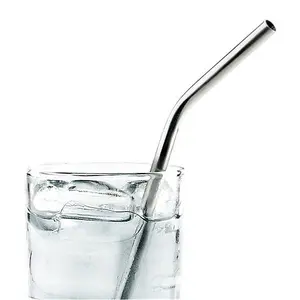 Stainless Steel Drinking Straws Re-usable 6 Pack