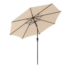 Costway 3m Patio Umbrella Outdoor Garden Heavy Duty Table Umbrella w/ 8 ribs