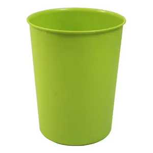 Plastic Open Waste Bin - 7L Green