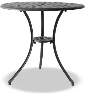 Centurion Supports OSHOWA Garden and Patio Cast Aluminium Bistro Table Black