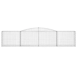 Berkfield Arched Gabion Baskets 20 pcs 400x50x80/100 cm Galvanised Iron