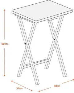 Dunelm Rubberwood TV Table, Natural, Light Wood, Natural