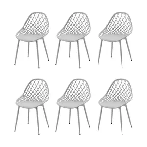 Filsaime Dining Chair (Set of 6) Grey / Grey / Grey