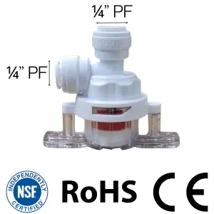 Hommix Double O-Ring RO (Reverse Osmosis) Automatic Leak Stopper 1/4"