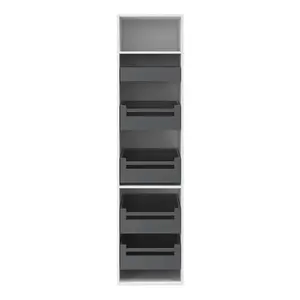 GoodHome Soto Matt anthracite Drawer front (H)187mm (W)455mm (T)13mm