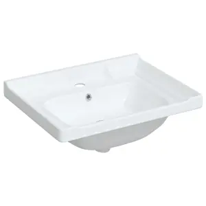 Bathroom Sink White 61x48x23 cm Rectangular Ceramic