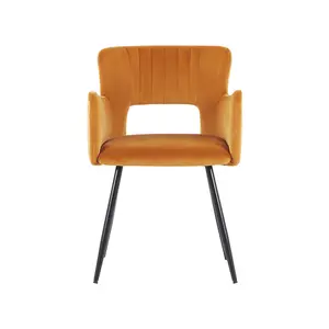 Kirssy Upholstered Dining Chair Orange