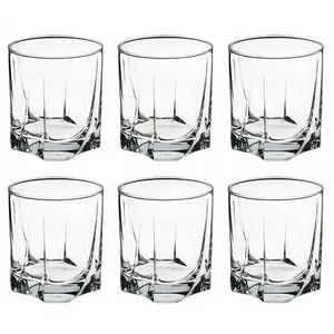 Queensway Home & Dining 368ml 6Pcs Tumbler Drinking Glasses Small Highball Water Whiskey Juice Cocktail Set