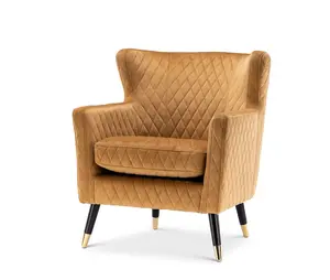 Velvet Gold Alessia Accent Chair