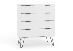 Core Products Augusta Industrial White 4 drawer chest of drawers