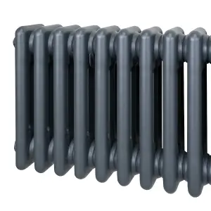 Traditional 3 Column Radiator - 1500 x 202 mm - Anthracite