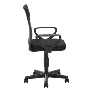 Interiors by Premier Stratford Black and Dark Grey Office Chair