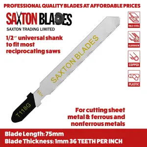 35pc Saxton T Shank Jigsaw Blades Set T144D T101B T101BR T111C T101AO T118G T744D T344D Wood & Metal