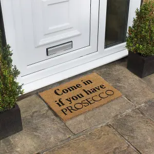 Eco-Friendly Latex Backed Coir Door Mat, Prosecco