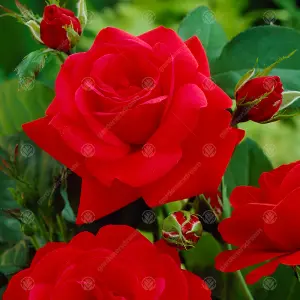 In Loving Memory Red Rose - Outdoor Plant, Ideal for Gardens, Compact Size