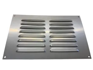 Internal Aluminium louver vent Silver  9-6