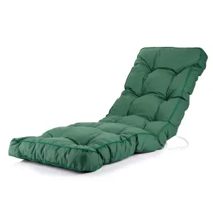 Alfresia Relaxer Garden Chair, Green Frame with Classic Green Cushion