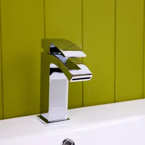 Flode Boras Mono Basin Mixer Tap Chrome