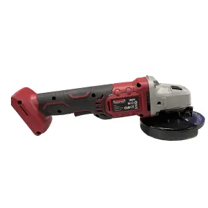 Lumberjack Cordless 20V Angle Grinder 115mm M14 Thread Overload Protection Red (BARE UNIT)