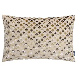 Paoletti Lexington Velvet Jacquard Feather Filled Cushion