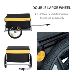 New Bicycle Bike Cargo Wagon Trailer Cart Carrier Shopping Yellow and Black