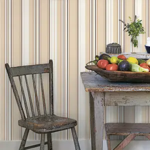 Galerie Kitchen Recipes Bronze Brown Stripe Smooth Wallpaper