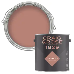 Craig & Rose 1829 Venetian Red Chalky Emulsion paint, 2.5L