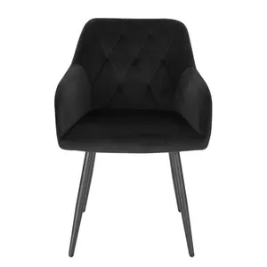 Alvion Upholstered Dining Chair (Set of 2) Black