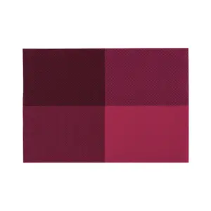 Essentials by Premier Pink PVC Grid Design Placemats - Set of 4