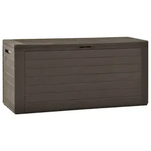 Berkfield Garden Storage Box Brown 116x44x55 cm