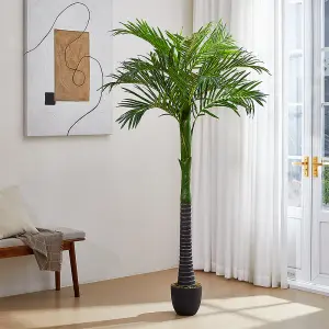 Artificial Coconut Palm Tree Decorative Plant in Planter 220cm H