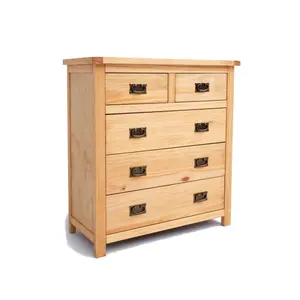 Lugo 5 Drawer Chest of Drawers Bras Drop Handle