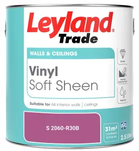 Leyland Trade Vinyl Soft Sheen Walls & Ceilings Emulsion Paint (S 2060-R30B) - 2.5L