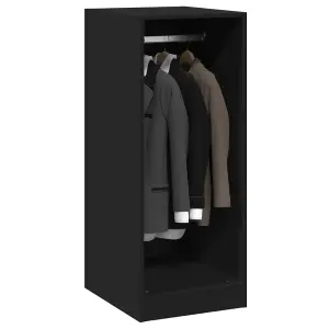 Wardrobe Black 48x41x102 cm Engineered Wood