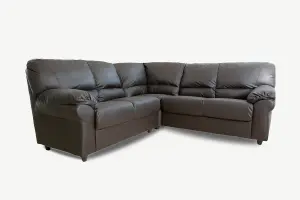 Saga Leather Double Corner Sofa