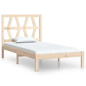 Berkfield Bed Frame Solid Wood Pine 90x200 cm