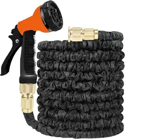 100 Ft Expandable Flexible Hosepipe Garden Hose Pipe Magic Snake with Gun Watering Outdoor