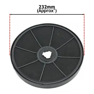 SPARES2GO Carbon Charcoal Vent Filter compatible with Ariston Cooker Extractor Hood