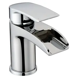 RAK Art Polished Chrome Modern Basin Sink Mixer Tap Solid Brass