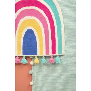 Premier Kids Kids Rainbow Rug with Tassels