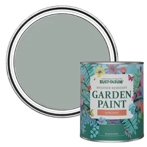 Rust-Oleum Pitch Grey Satin Garden Paint 750ml