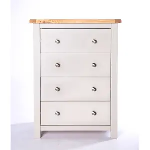 Argenta 4 Drawer Chest of Drawers Chrome Knob